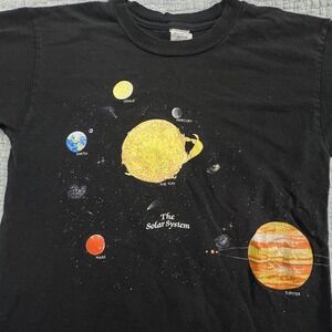 Vintage Single Stitch Graphic Tee Space Solar System Museum of Science & History